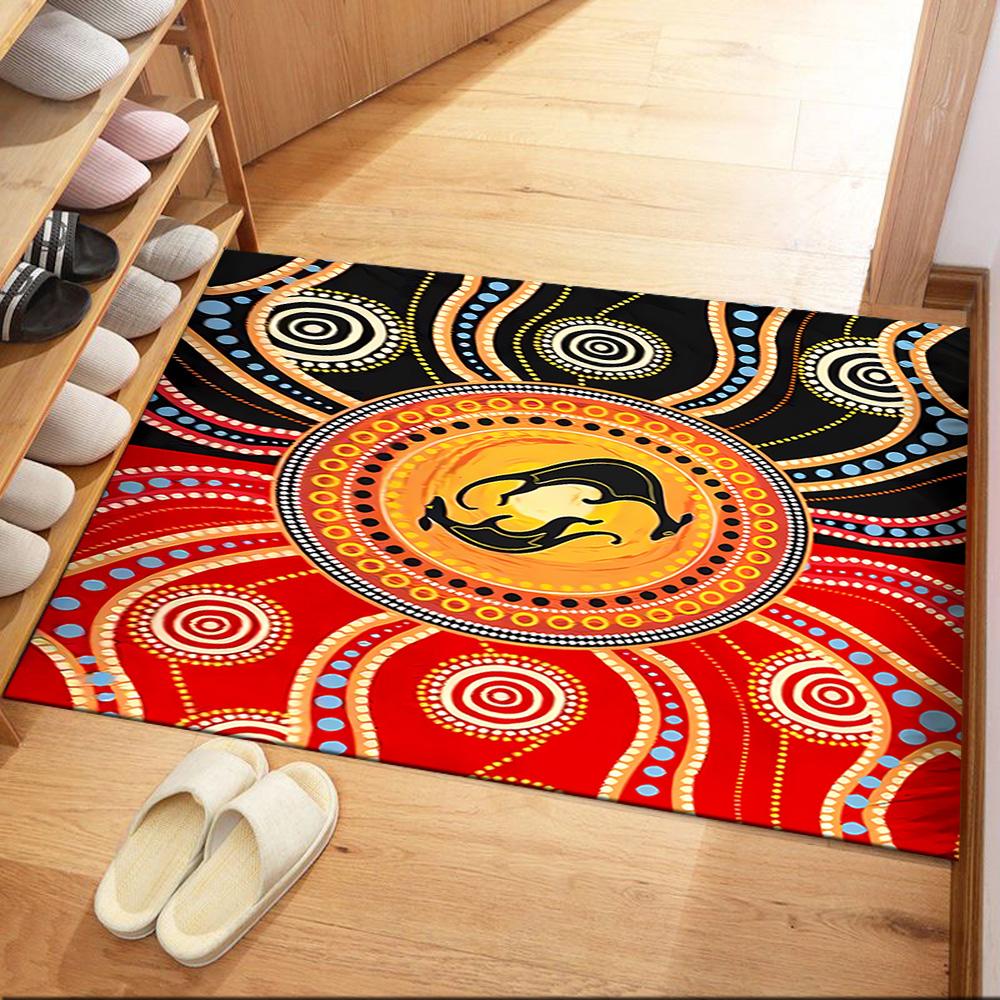 Australian Aboriginal Style 157 Carpet Perfect for Dormitory Study Room Game Room Foyer Anti-slip Rug Decorate Offices