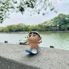 Shin-chan Surfboard Skateboard Rear Car Ornament Gift Set