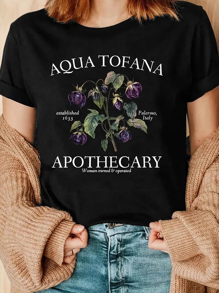 Aqua Tofana Botanical Apothecary Palermo Italy T-shirt