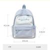 Schoolbag cute soft cute college schoolbag girl heart leisure junior high school students primary school backpack women high value lightweight 