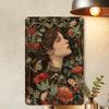 Creative Garden Floral Vintage Metal Tin Sign, Artistic Wall Decor for Gym, Bar, Café, Garage, Restaurant, Home, Nature-Inspired