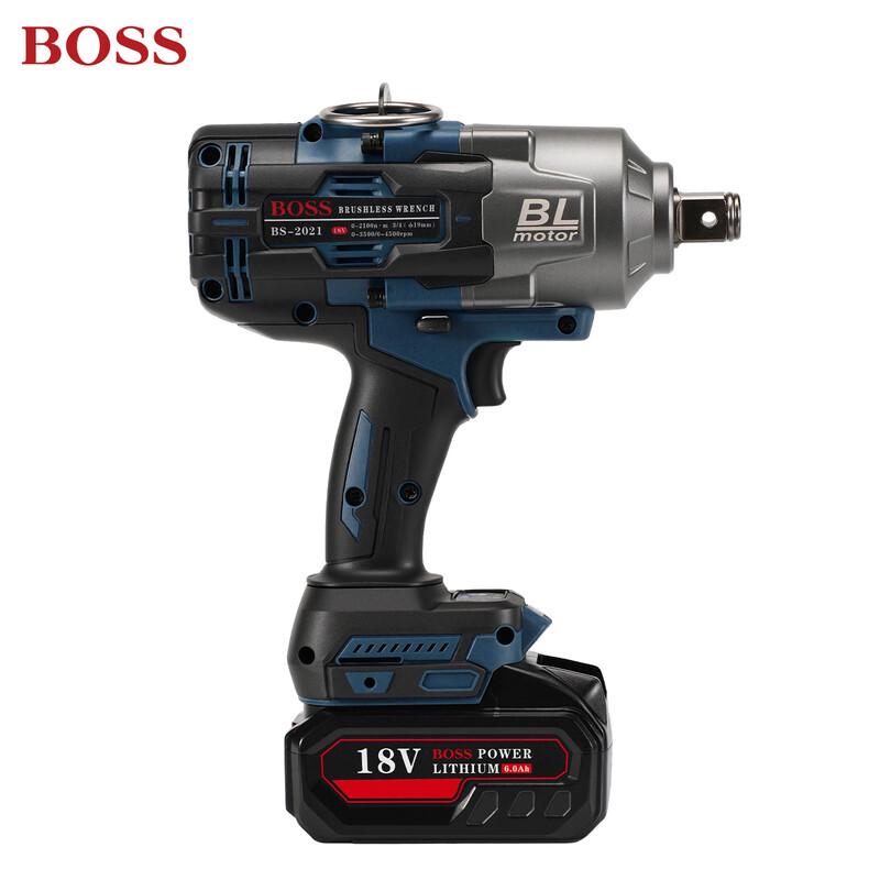 BOSS 18V Cordless Impact Wrench & Drill BS-2021 CN plug (adapter included)