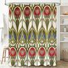 Floral Shower Curtain Botanical Print Nature Theme Bathroom Decor Vintage Style Waterproof Fabric Backdrop Home Textile Artistic