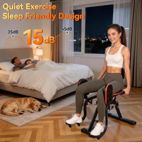 Leg Stretcher Hip Abductor Machine Glute Machine & Exercise Equipment with Resistance Band Adductor for Women Men 360 Degree Adjustable Pads Ultra
