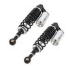 Pair 340mm Motorcycle Shock Absorber Rear Suspension Spring Universal for ATV SUVBlack Silver