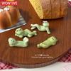 Creative Ceramic Funny Frog Chopstick Holder Cutlery Stand Spoon Fork Rest Tableware Restaurant Utensil Kitchen Tools Home Decor