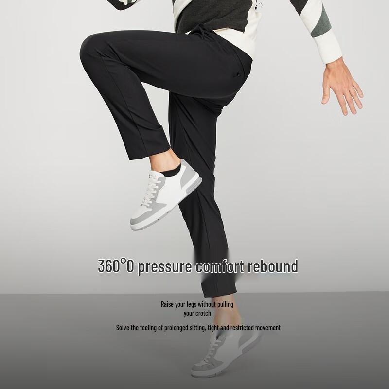 Men's Fleece-Lined Business Casual Trousers