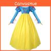 Enchanting Snow White Cosplay Costume Elegant Dress For Halloween Stage Performance