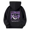 Kids Long Sleeve Pullover Hoodie with Letter Print and Front Pocket, Loose Fit Casual Sweatshirt for Boys and Girls