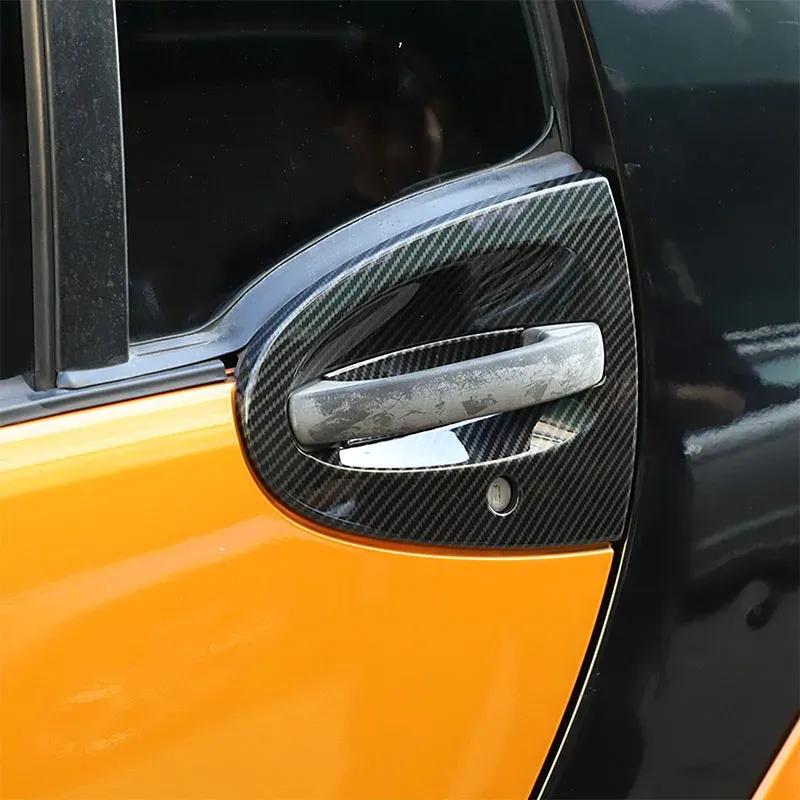 For Mercedes-Benz Smart 451 Fortwo 2009-2015 ABS Car Door Bowl Decorative Protective Cover Trim Car Styling