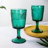 2-teilige neue blattförmige Kelche Grüne stilvolle Gläser für Bier Champagner Hausbar Party Geschirr