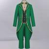 St. Patrick Costume Leprechaun Hat Tuxedo Jacket Tie Pants Stockings St Patrick's Day Outfits Cosplay Halloween Costume