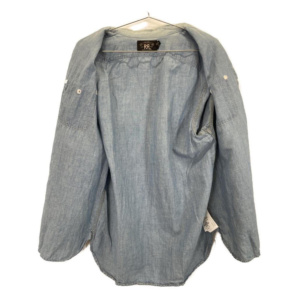 RRL Light Blue Half Sleeve Shirt tops M Light blueUsed