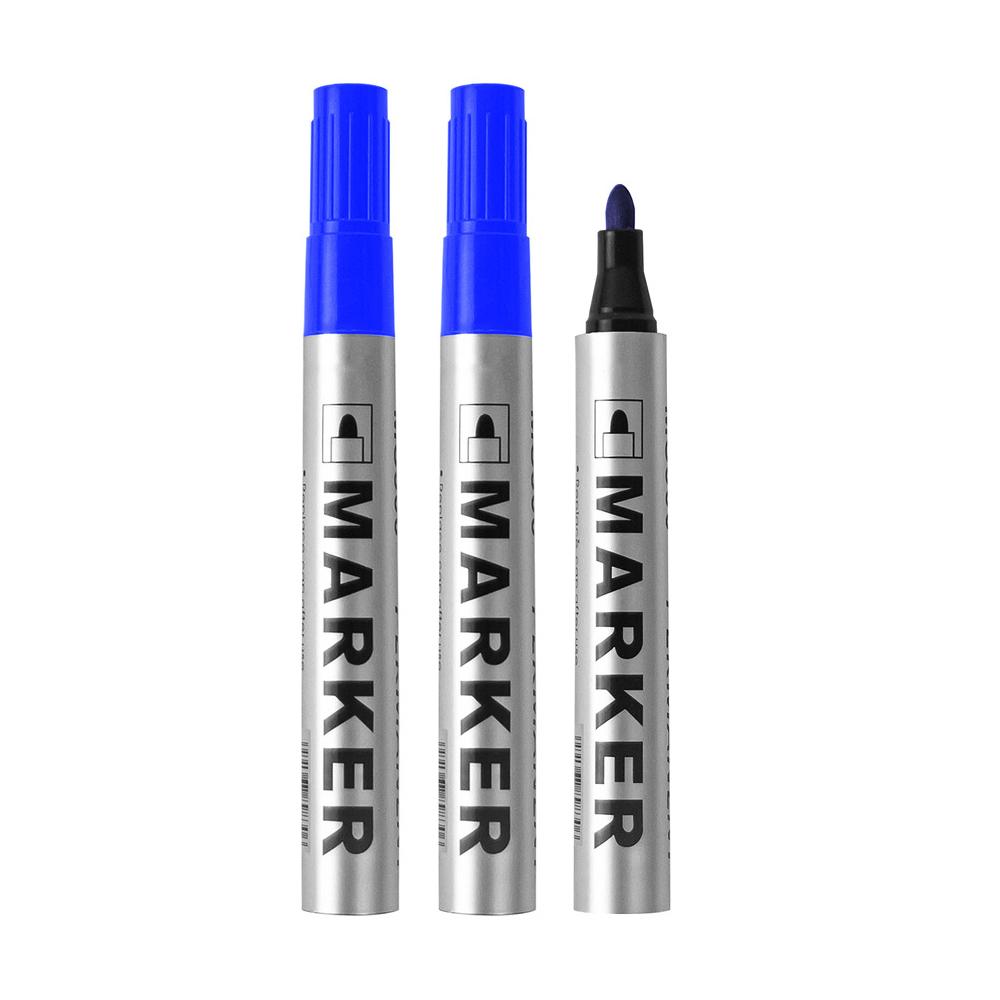 1/3pcs 2mm Nib Waterproof Quick-Drying Markers Set Smooth Tip Oily Non-Fading Signature Pens for Tile CD Glass Metal