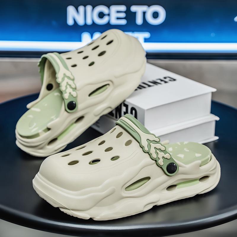 Fashion Unisex Summer 5.0 Soft EVA Indoor Slippers Fashionable Casual Beach Vacation Anti-Slip Plus Size Flip Flops For Couples