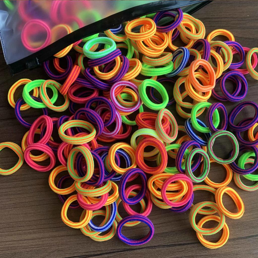 50Pcs Women S Seamless Thumb Ring Hair Ties Bagged Ponytail Holders With Compact Elastic Bands For Diy Simple Fashion Hair Cord