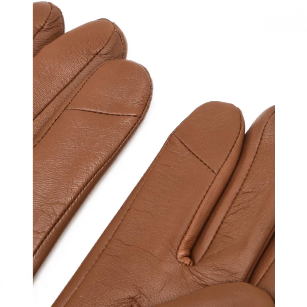 DakS Men S claSSic Logo Leather gloveS Brown Dcgv6f002w2
