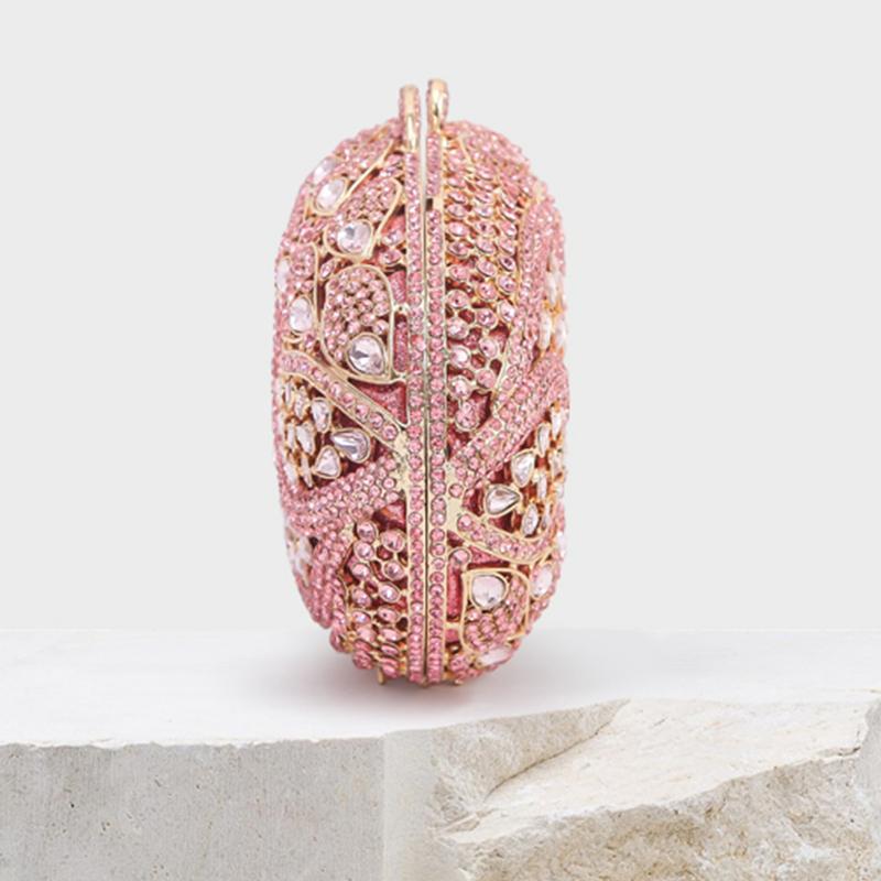 Navy Blue Diamond Evening Clutch Purses Women's Luxury Crystal Handbag WHTUOHENG Formal Stone Clutch Bag For Party Dinner Clutch