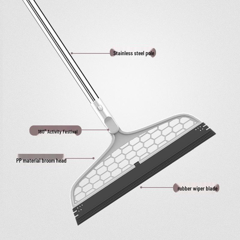 Sobam Magic Silicone Broom & Squeegee for Bathroom Floors