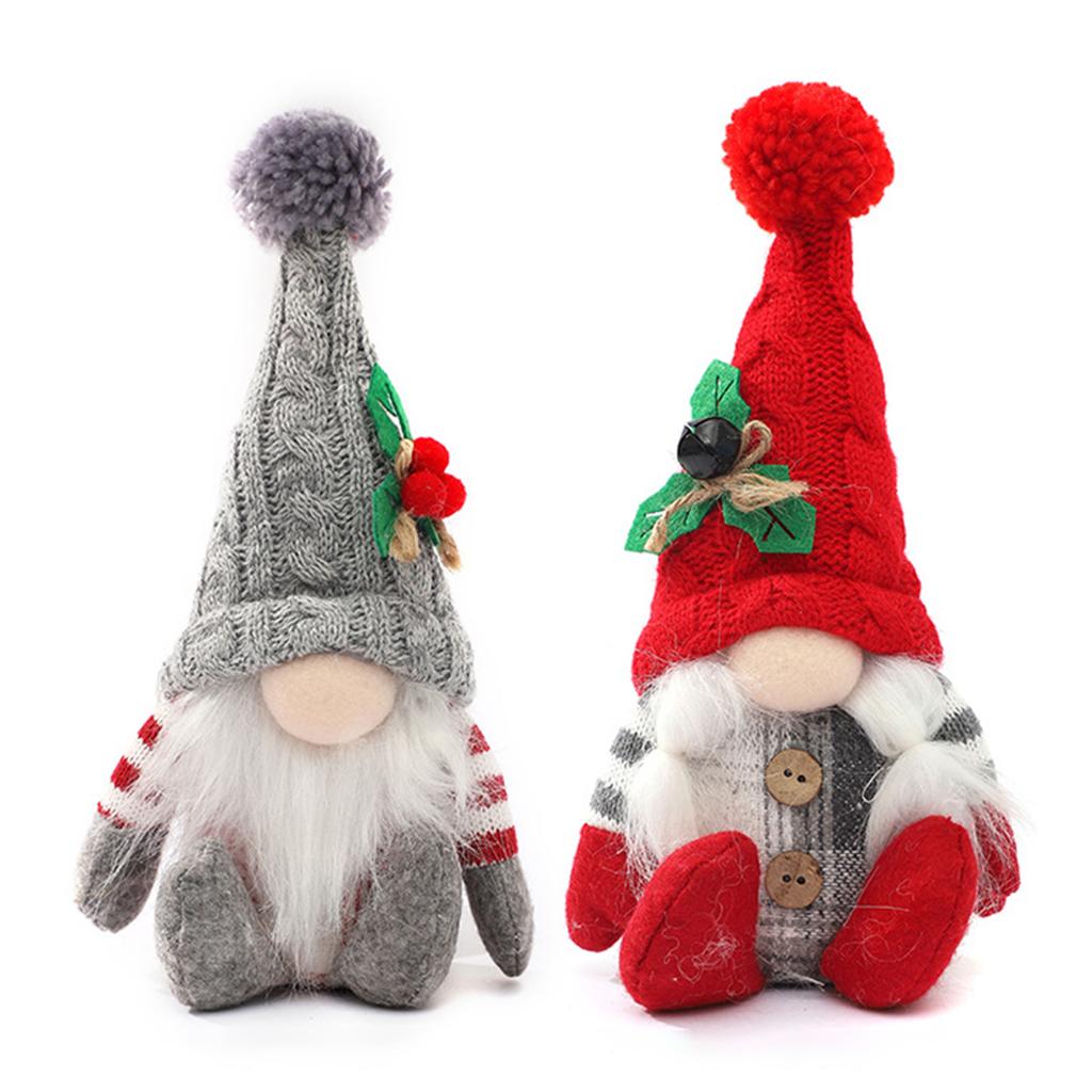 Plush Gnomes Hand-made Decoration Doll Xmas Nordic Holiday Home Decorations, For Dining Table Centerpiece
