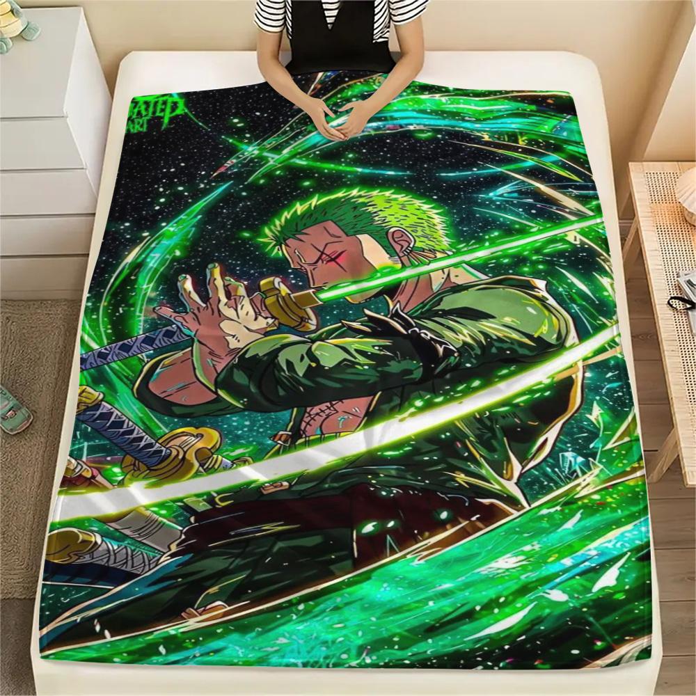 Zoro Multipurpose Home Use Print Blanket, Flannel Blanket Adapt to Sofa, Bedroom, Picnic, Bed and Travel.-TING