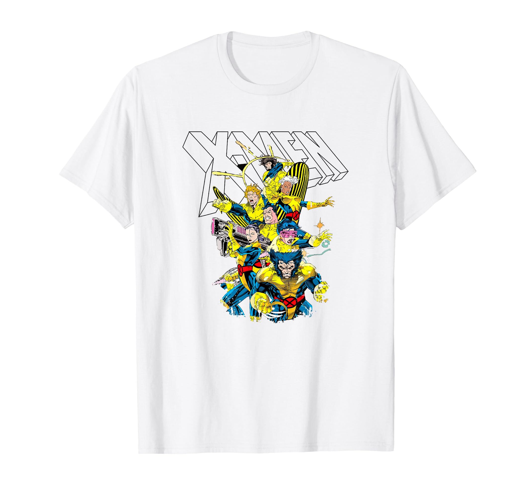 

Marvel X-Men Wolverine & Team Classic Uniforms Retro Shot T-Shirt