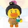 Loz Cartoon Milk Tea Yellow B Duck Particle Building Blocks Travel Duck Mini Micro Bricks Assembly Model Toys for Kid Christmas Gift