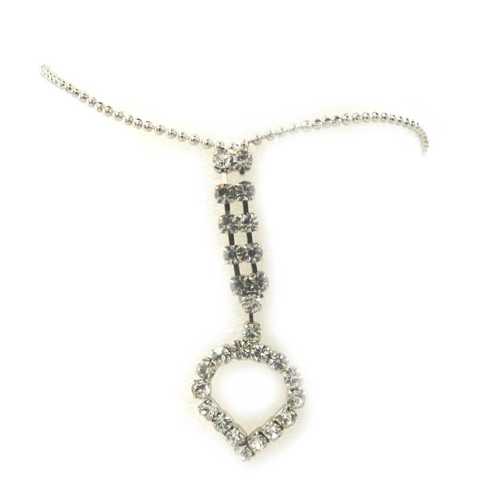 Les Trésors De Lily [M1828] - White 'Love' Ankle Chain