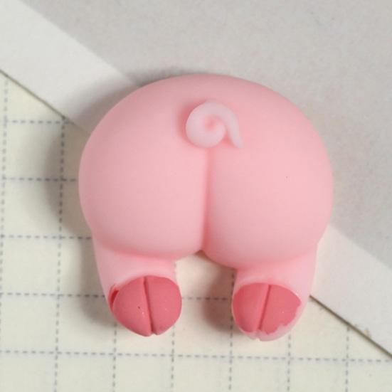 5ks Resin Charm Cartoon Big Diy Flat Bear Back Prase Roztomilá kočka Funny Butt Pryskyřice Dekor