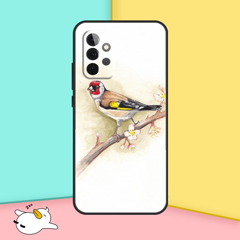 European Goldfinch Case For Samsung Galaxy A54 A34 A14 A53 A33 A13 A52 A32 A12 A51 A71 A52S A21S Soft Cover
