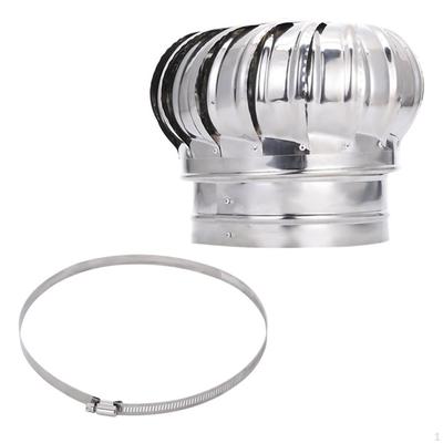 Roof Ventilator Air Outlet Easy Installation Weatherproof Flue Vent Wind Turbines Cap