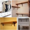 Heavy Duty Closet Shelf Brackets Set Iron Closet Storage Shelf Brackets Set Wall Mounted Organizes Supports for House