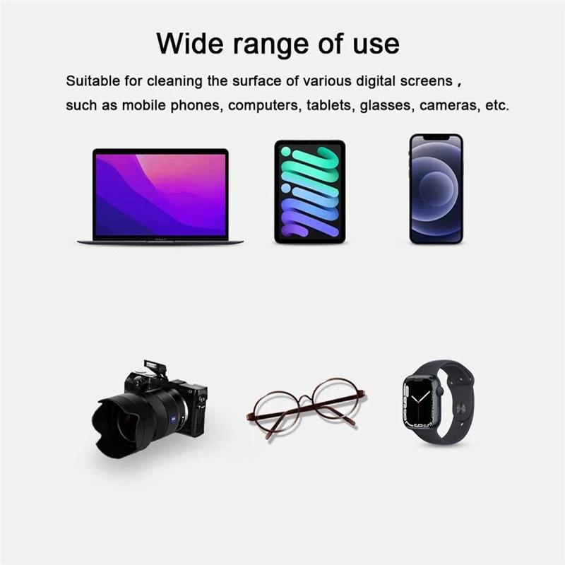 1/2/3Pcs Premium Microfiber Polishing Cloth Lint Free Scratch Proof For Cleaning Phone Tablet Laptop Screens