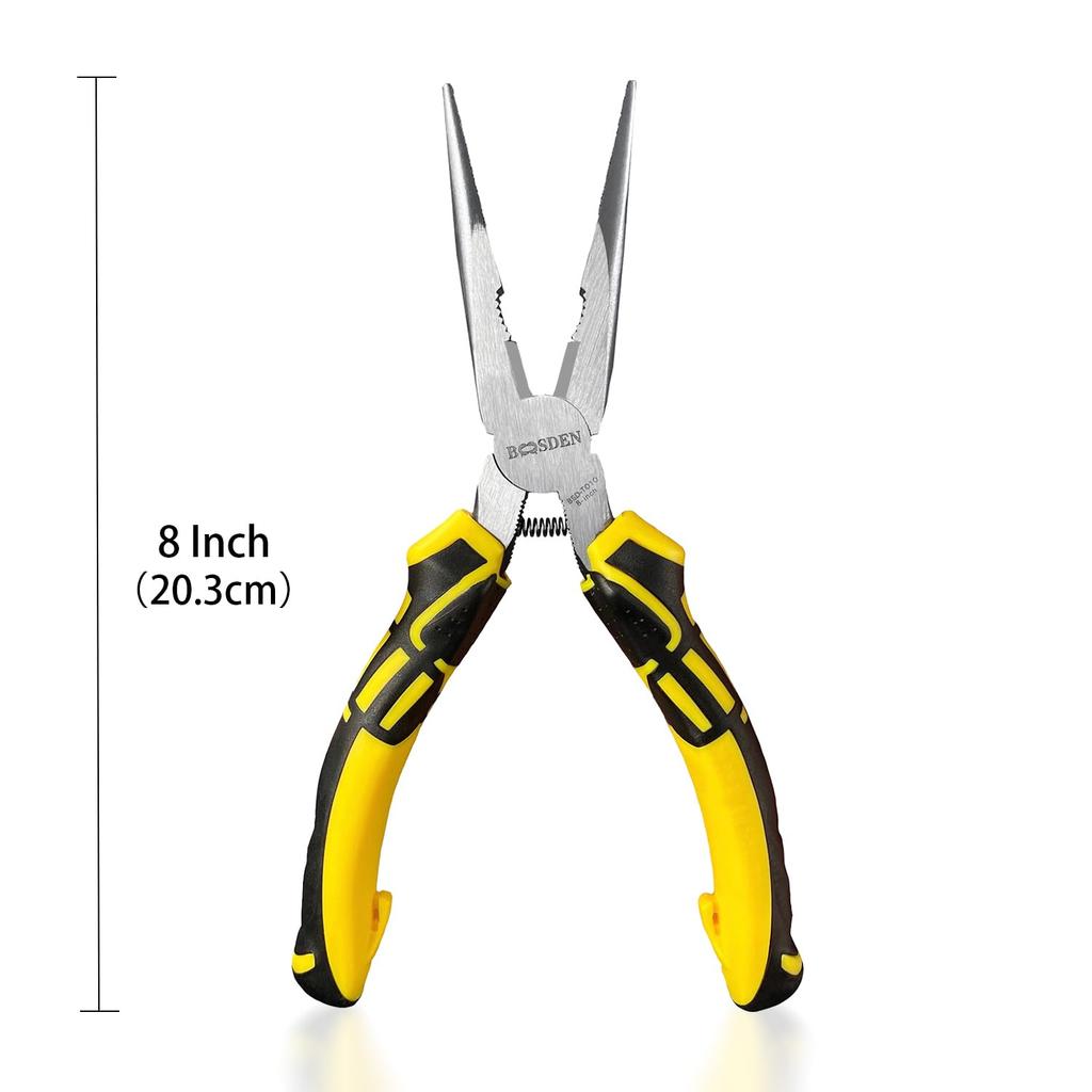 Alicates de Rádio BOOSDEN Alicates de Rádio Longos Alicates de Rádio para Todos os Fins Alicates de Rádio Longos Alicates de Bico Cônico Alicates Pesados de Corte Ferramentas para Trabalho Delicado