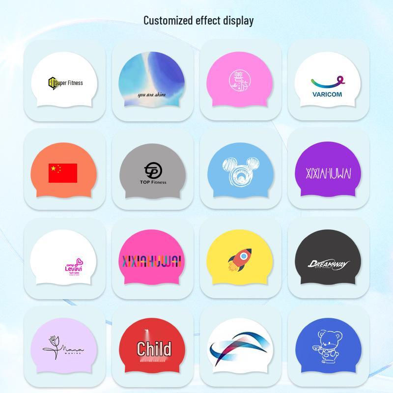 Силиконовая шапочка для плавания с твердым покрытием, 55 г, однотонная, водонепроницаемая, для защиты длинных волос, для профессионального дайвинга.