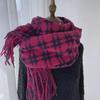 2024 Winter Women's Plaid Scarf: Korean Retro Style, Warm Imitation Cashmere Shawl for Students and Couples