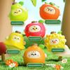 Cartoon Fruit Spinning Top Toy Multi-player Interactive Banana Orange Durian Pear Press Gyroscope Battle Toy Toddlers Educational Spinner Toy
