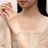 Tichiya Silver Butterfly Double-Layer S925 Sterling Jade Bracelet - Light Luxury Chinese Style Accessories for Women