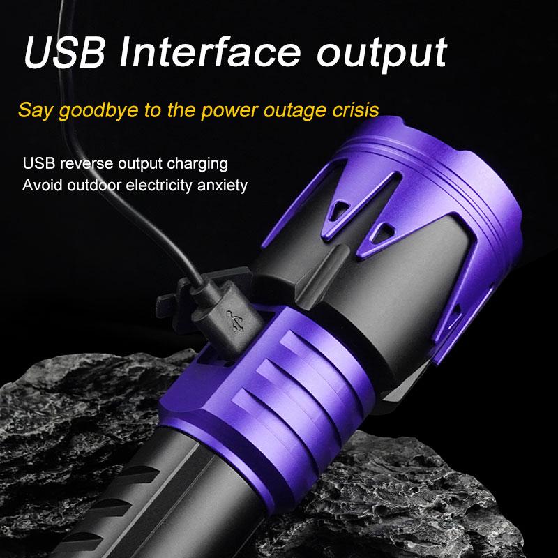 D5 Tactical Work Torch Light Powerful Led Flashlight Aluminium Alloy Flashlights Waterproof Torch Zoomable For Camping Hiking