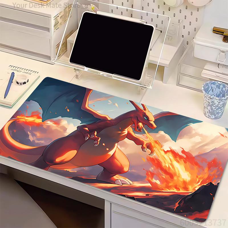 Mouse Pad P-Pokemon Charizard gaming accessories Computer keyboard gamer Designed specifically e-sports Gamer Cabinet Mousepad
