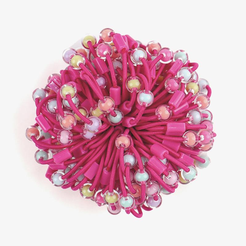 

Резинка для волос детская из конфетных бусин, бисерная повязка для волос, простая высокоэластичная резинка для волос ручной работы и липкие аксессуары 100pcs розы красного