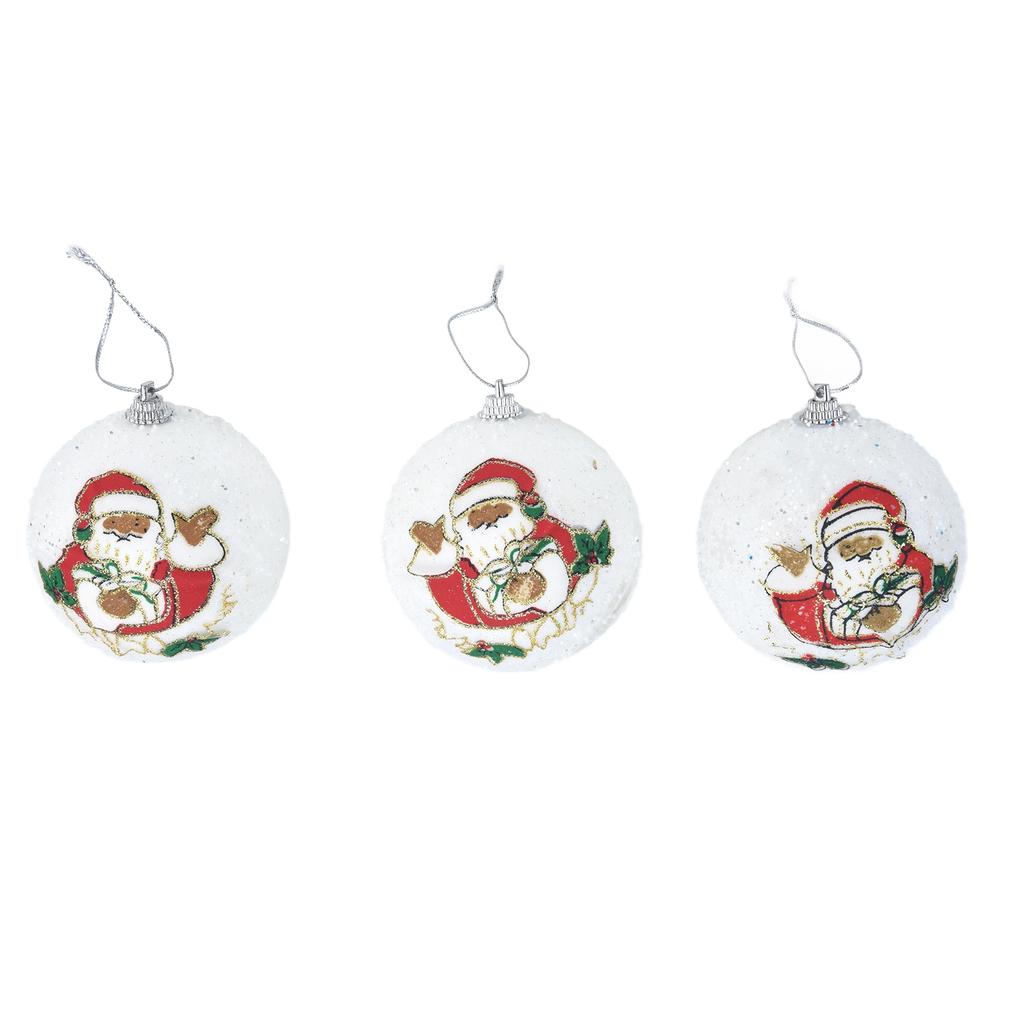 3PCS Christmas Ball Foam Hanging Christmas Tree Ornament for Festival Party Decoration