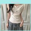 Girl Power Polka Dot Off Shoulder T Shirt With Print For Summer Casual Wear