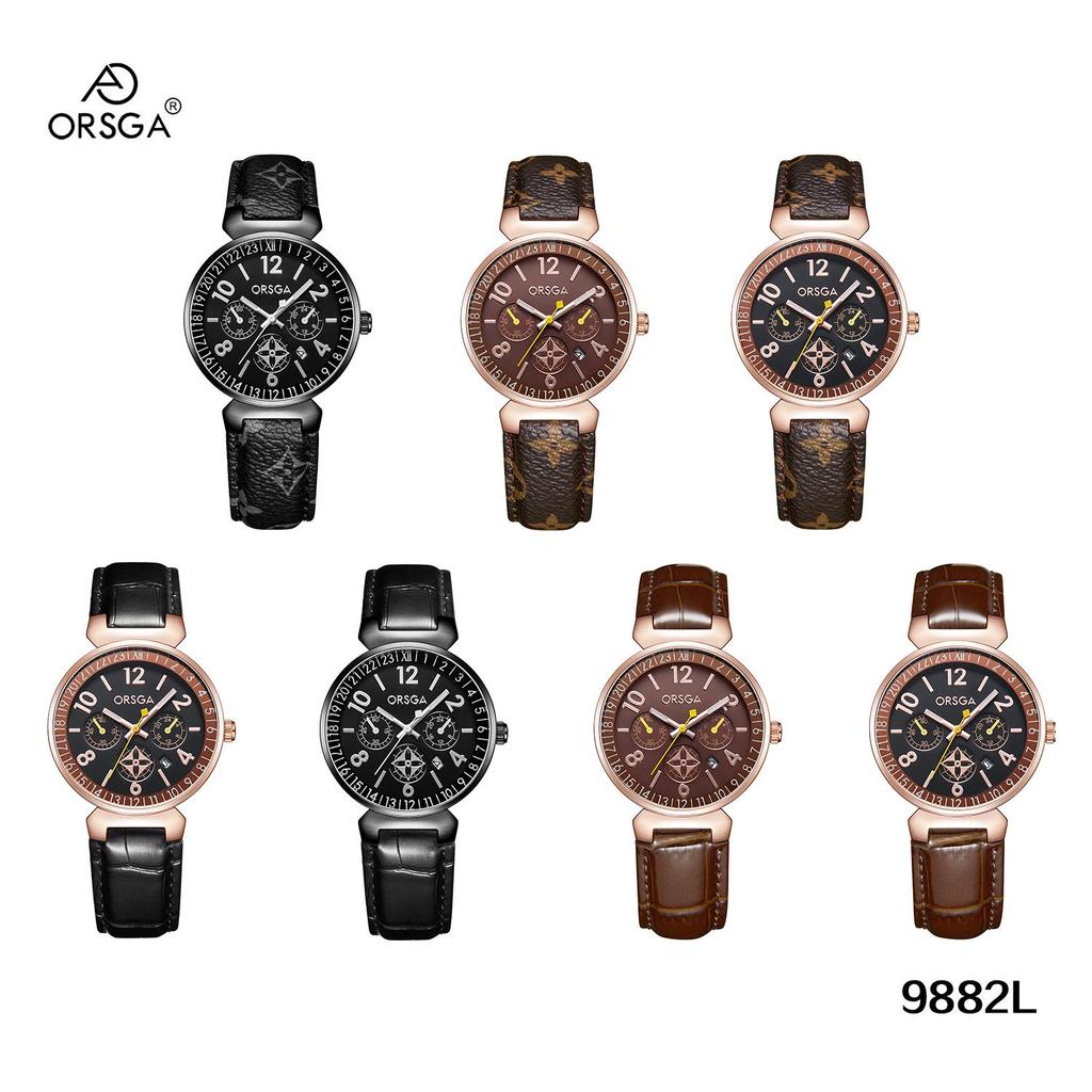 ORSGA Women's Fashion Waterproof Quartz Wristwatch - High-end Casual Calendar Design