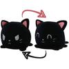 Jucărie de pluș Flip Cat, Jucărie de pluș reversibilă, Jucărie de pluș Moody, Cadouri drăguțe de jucărie de pluș cu două fețe pentru bebeluși, copii, fete, băieți