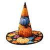 Halloweenský čarodějnický klobouk s 3D digitálním potiskem, Párty kostýmový doplněk