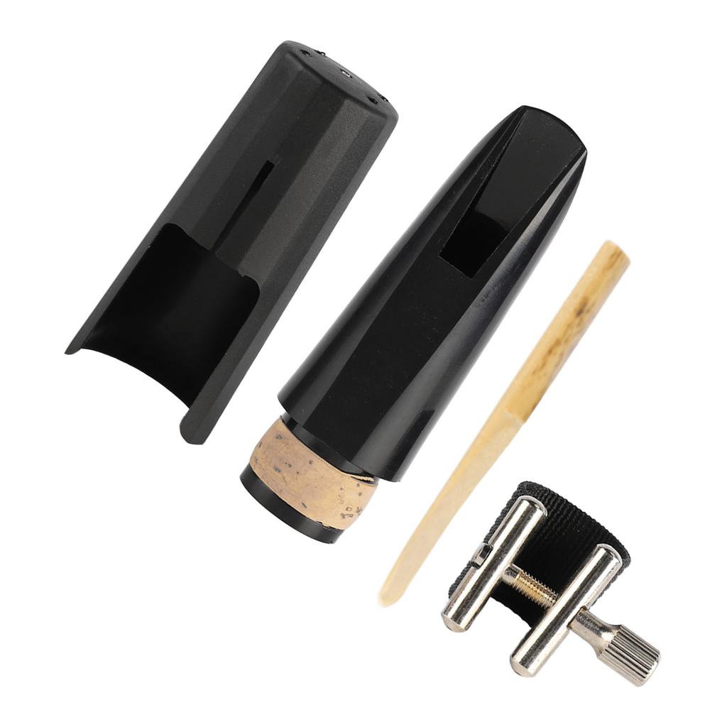 Clarinet Mouthpiece Kit with Ligature Reed Plastic Cap Black Musical Instrument Accessory