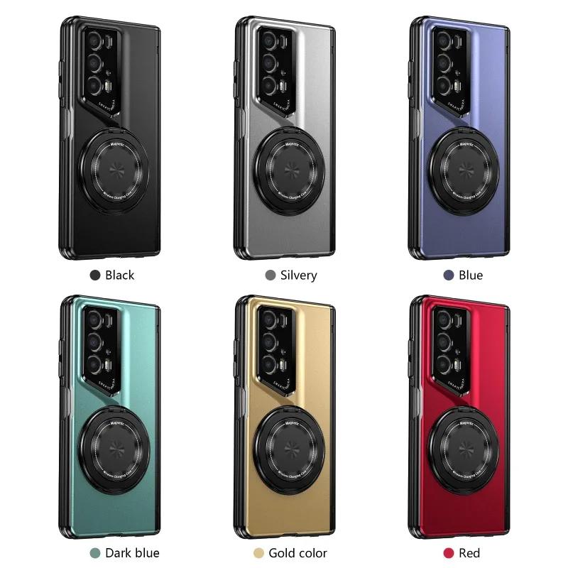 Magnetic Hinge Holder Phone Case for Honor Magic V2 RSR VS3 V3 V5 Screen Glass All Inclusive Folding Stand Shockproof Cover