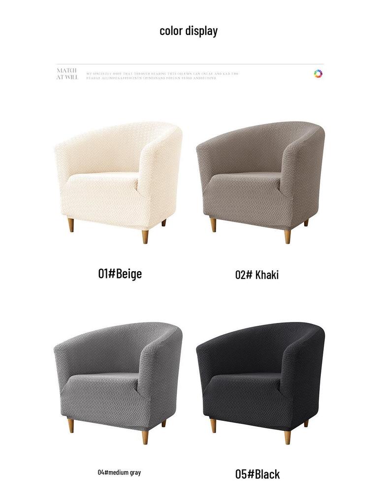 Thick Twill Non-Slip Semi-Circular Sofa Cover for Home or Hotel