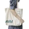 Canvas Bag Zipper Bag UGH Shoulder Shopping Class Shopping Cloth Bag Wholesale Handbag Large Capacity Literary